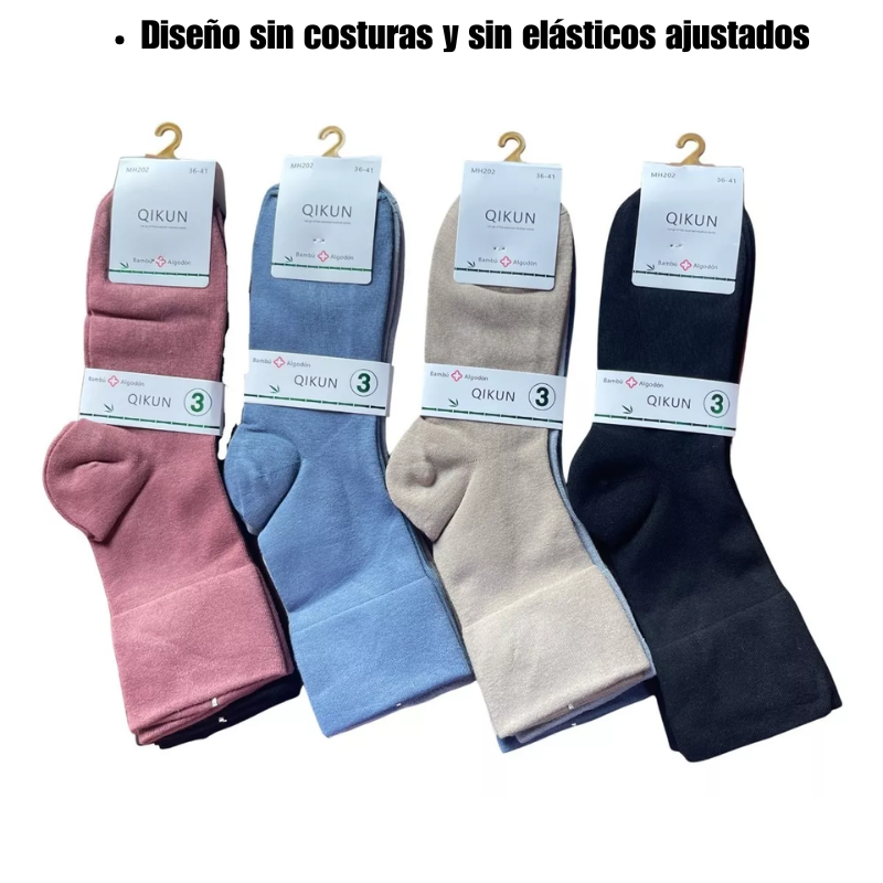 Calcetines para Diabéticos - 12 Pares