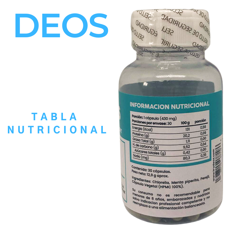 DEOS Desodorante Interno Natural (30 Capsulas)